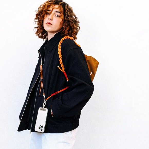 D-Ring Phone Strap Adapter GRAY Carry Hook For Crossbody Rope Strap Topolgie - Picture 9 of 10